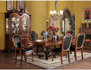 7-Piece Extendable Dining Set with Arm & Side Chairs