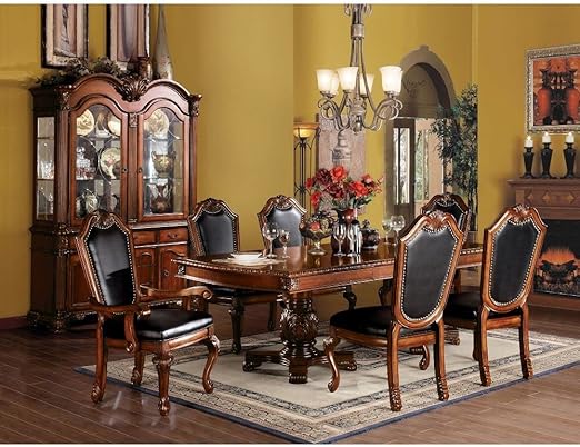 7-Piece Extendable Dining Set with Arm & Side Chairs