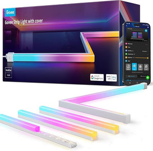 RGBIC LED Strip Lights with Diffuser Channel Cover