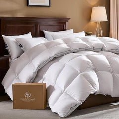 White Goose Down Winter Comforter with 3D Baffle Box