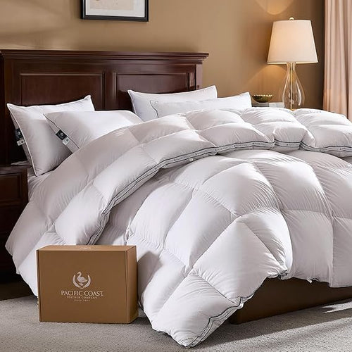 White Goose Down Winter Comforter with 3D Baffle Box