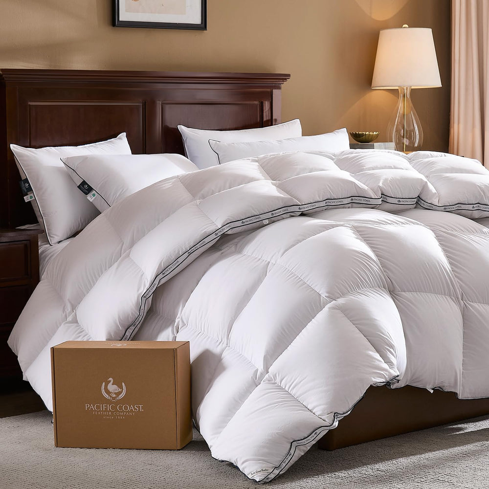 White Goose Down Winter Comforter with 3D Baffle Box