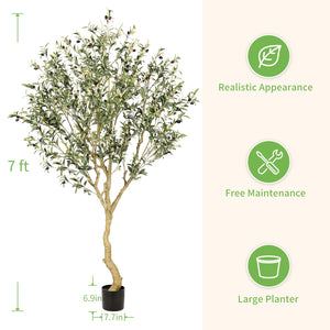 Artificial Indoor Olive Tree with Realistic Leaves