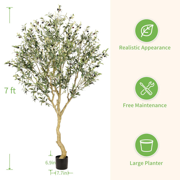 Artificial Indoor Olive Tree with Realistic Leaves