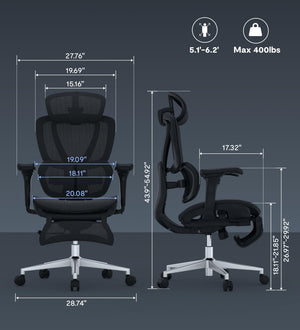 Ergonomic Mesh Office & Gaming Chair with Lumbar Support