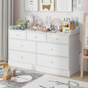 Kids 7-Drawer Dresser with Changing Table Top