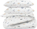 Kids Organic Cotton Duvet Cover Set – Reversible, Soft & Breathable