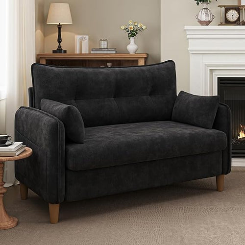 50" Tufted Loveseat Sofa for Small Spaces