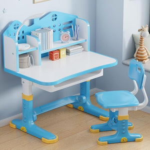 Height Adjustable Kids Desk and Chair Set