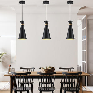 Mini Pendant Lights for Kitchen Island – Black Gold & White