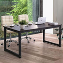 63-Inch Large Office Computer Desk with Steel Frame