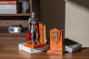 Medieval Armored Warrior Bookends