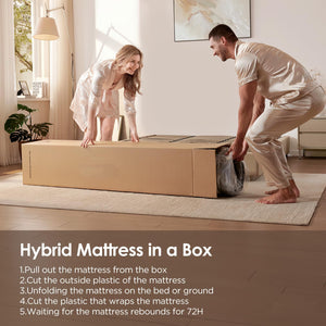 12" Hybrid Mattress – Medium Firm, Pocket Springs & Memory Foam