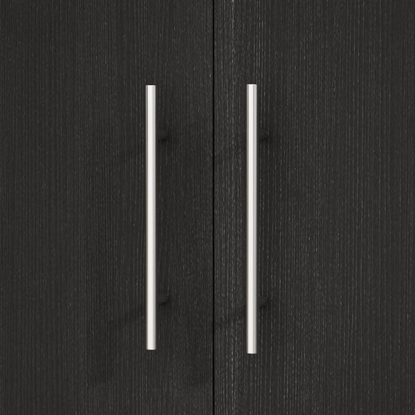 2-Door Wardrobe Armoire with Drawer & Hanging Rod