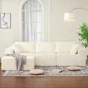 Modular Sectional Sofa with Memory Foam – 4-Seat Convertible Couch