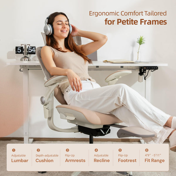 Petite Ergonomic Office Chair for Small Frames