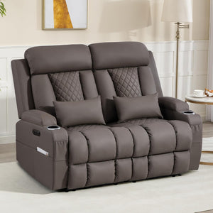 Zero Wall Hugger Power Reclining Sofa Set with Adjustable Headrest