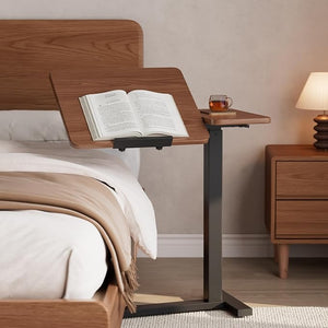 Adjustable Overbed Table with Wheels
