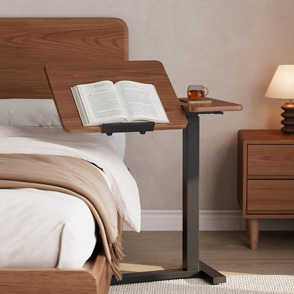 Adjustable Overbed Table with Wheels