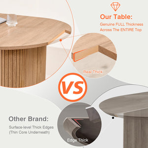 70.8 Inch Oval Dining Table for 4 to 6 People