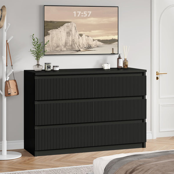6 Drawer Dresser with Fluted Panels