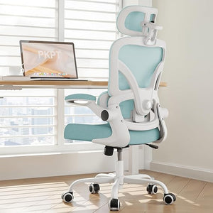 Ergonomic Office Chair 330LBS with Lumbar Support & Flip-Up Armrests
