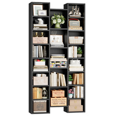 21-Cube Tall Bookshelf with Adjustable Shelves