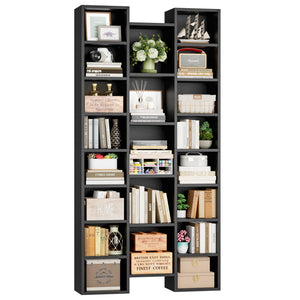 21-Cube Tall Bookshelf with Adjustable Shelves
