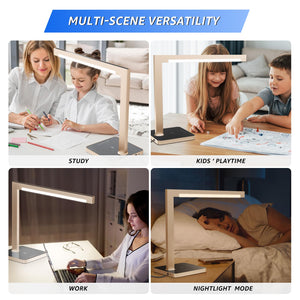 LED Desk Lamp with Charging Station & Type-C Port