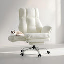 Big and Tall Office Chair with Flip Armrests, Footrest & Reclining Wide Seat