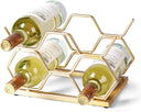 Countertop Wine Rack – 5 Bottle Metal Wine Holder Stand