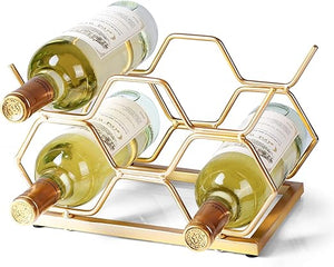 Countertop Wine Rack – 5 Bottle Metal Wine Holder Stand