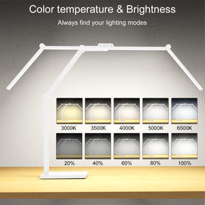 36W Ultra-Wide LED Desk Lamp with Base, Adjustable Swing Arm & Remote