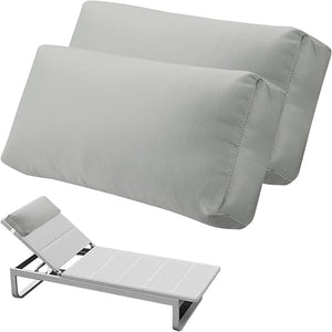 Pool Chaise Lounge Headrest Pillow Set of 2