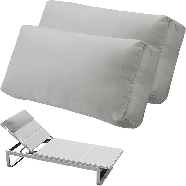 Pool Chaise Lounge Headrest Pillow Set of 2