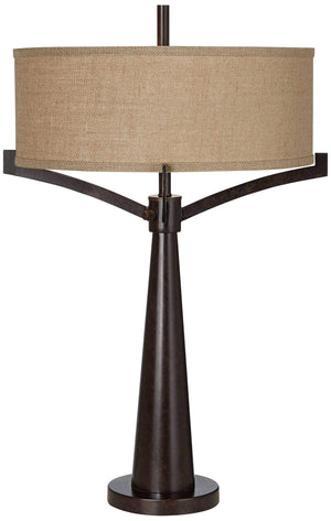 Industrial Bronze Table Lamps – Set of 2