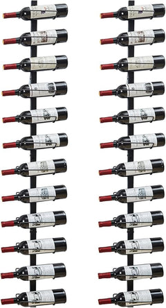 Wall-Mounted Metal Wine Rack – 9, 12, 24 & 36 Bottle Organizer