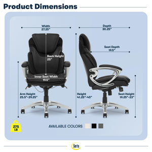 Executive Ergonomic Office Chair with Lumbar Support