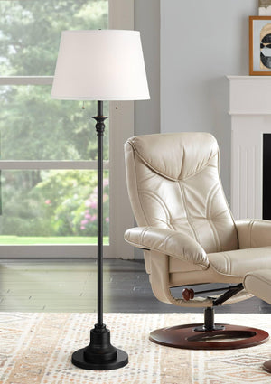 Spenser Traditional 58" Floor Lamp with White Shade