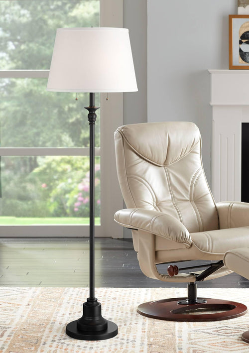 Spenser Traditional 58" Floor Lamp with White Shade