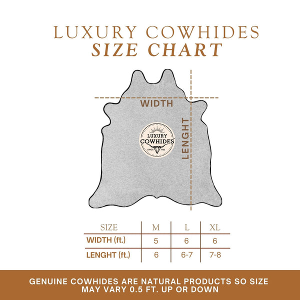 Black Cowhide Area Rug – 100% Genuine Leather, Extra Large