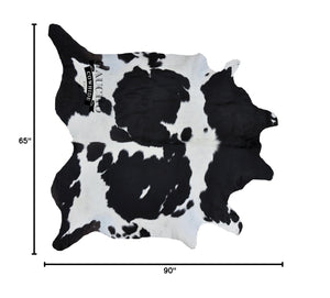 Black & White Cowhide Rug 5x7