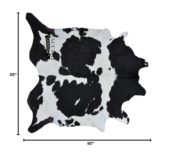 Black & White Cowhide Rug 5x7