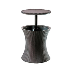 Outdoor Pop-Up Bar Table with Built-In Cooler