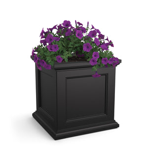28-Inch Square Outdoor Planter Box – UV-Resistant Polyethylene, Indoor/Outdoor