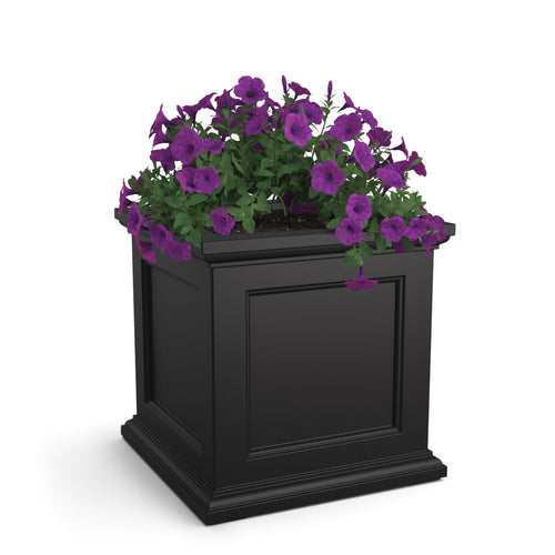 28-Inch Square Outdoor Planter Box – UV-Resistant Polyethylene, Indoor/Outdoor