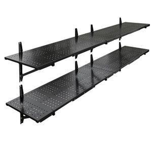 Heavy-Duty Perforated Wall Shelf with 1400 lbs Capacity