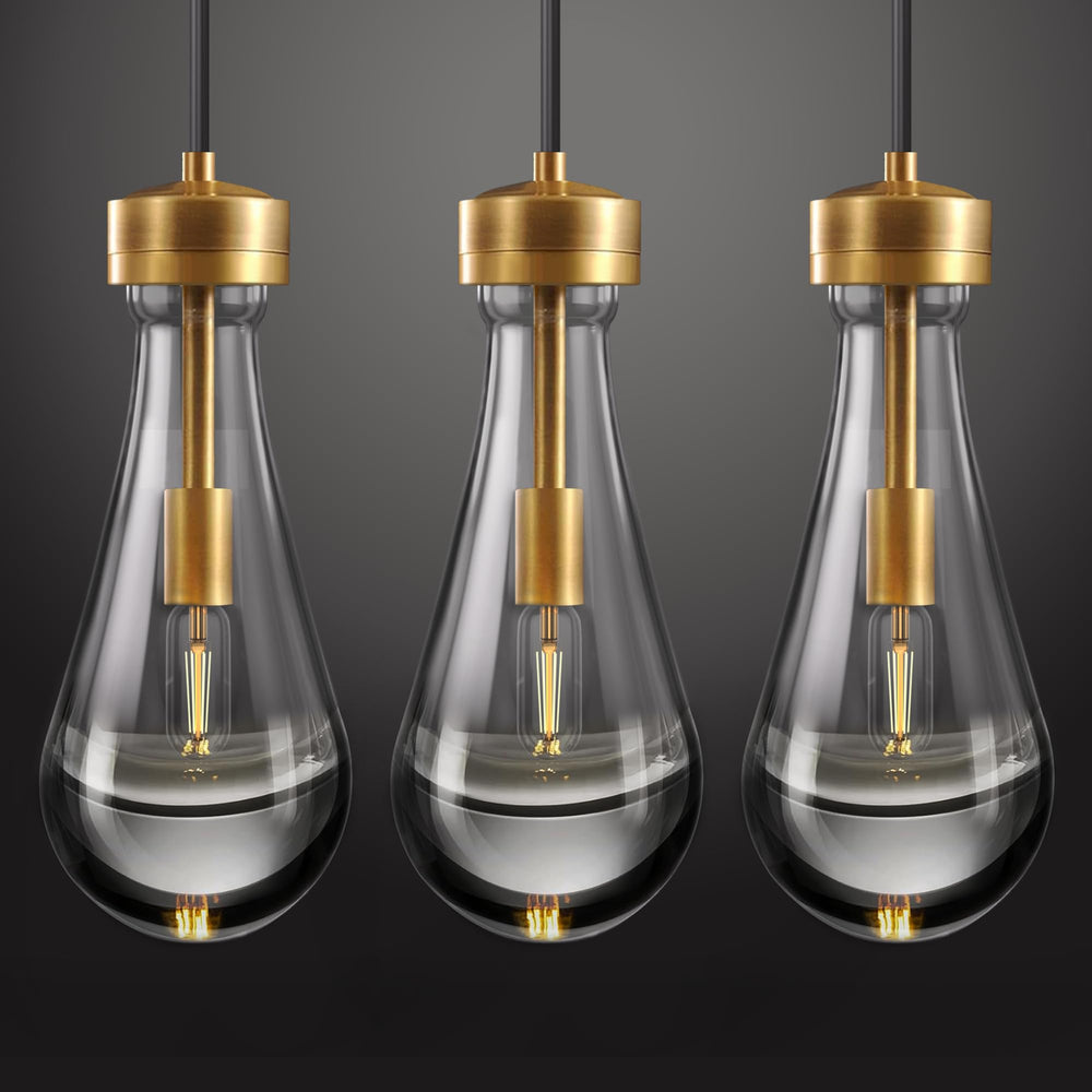 Teardrop Pendant Lights for Kitchen Island Set of 3