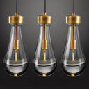 Teardrop Pendant Lights for Kitchen Island Set of 3