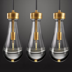 Teardrop Pendant Lights for Kitchen Island Set of 3